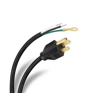  Cable de alimentación para TV, cable de alimentación de TV LCD  en ángulo de 90°, 2 clavijas, figura 8, cable de alimentación en ángulo  tipo L IEC C7 (Figura 8), cable