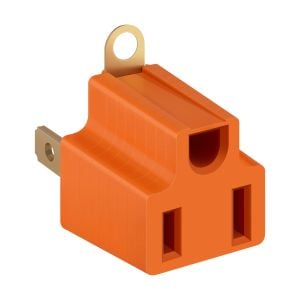 Clavija adaptadora de 3 a 2 navajas