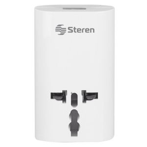 LENCENT Ladron Enchufes, Cargador USB de Pared con 1 Toma de CA Schuko  Europeo de 2 Pines, 1 Puerto Tipo C y 3 Puertos USB, Adaptador Enchufe USB