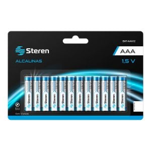 Paquete de 12 pilas alcalinas "AAA"