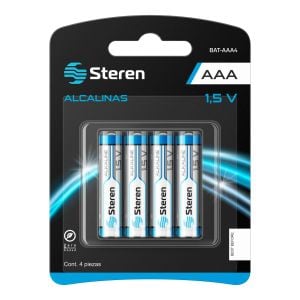 Paquete de 4 pilas alcalinas "AAA"