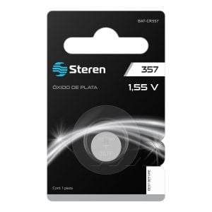 Pila de óxido de plata tipo botón "SR44" (S76E)