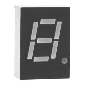Display de 7 segmentos, catado común, de 12,7 mm (0,5 pulgadas)