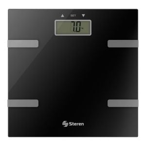 Báscula digital con análisis corporal, hasta 180 kg