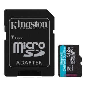Memoria microSD XC de 512 GB Kingston, clase U3, V30, A2