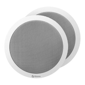 Juego de 2 bocinas de 2 vías, para plafón