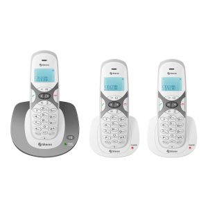 Teléfono inalámbrico DECT 6.0 con 2 extensiones adicionales