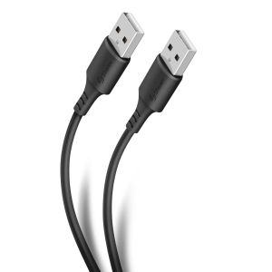Cable USB a USB de 1,8 m con conectores niquelados.