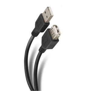 Extensión USB de 1,8 m con conectores niquelados