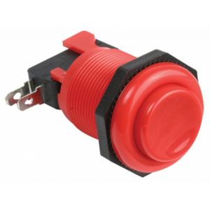 Micro switch con botón rojo, para videojuegos o alarmas