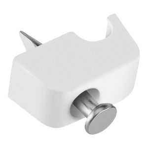 50 grapas para cable telefónico, 4 mm ancho de cavidad, clavo de 9/16", blancas