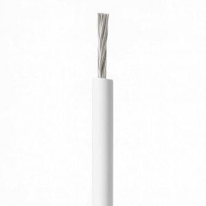 Cable estañado para conexiones, 22 AWG, color blanco
