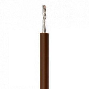 Cable estañado para conexiones, 22 AWG, color café