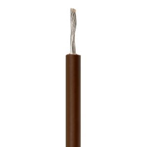 Cable estañado para conexiones, 22 AWG, color café