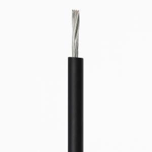 Cable estañado para conexiones, en color negro, calibre 22 AWG