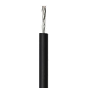 Cable estañado para conexiones, 22 AWG, color negro