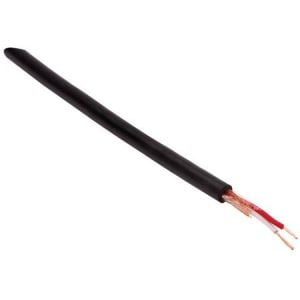 Cable tipo micrófono 22 AWG 50% malla de cobre sin estañar