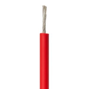 Cable estañado para conexiones, 22 AWG, color rojo
