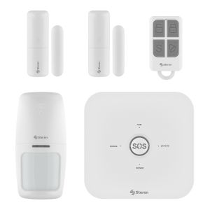 QWORK Sirena eléctrica, sirena de alarma con cable de seguridad de 12 V CC  para sistema de alarma del hogar, seguridad y protección, 110 dB