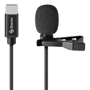 Micrófono USB C de solapa para celular