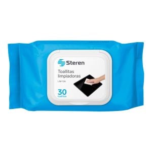 Toallas limpiadoras para pantallas, 30 pz, 30 cm x 20 cm