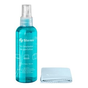 Kit limpiador universal para pantallas, 100 ml con paño