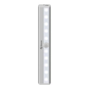 Lámpara LED automática tipo barra recargable con sensor PIR y sujeción magnética
