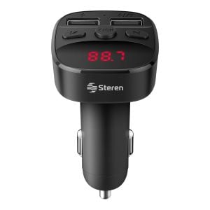 Transmisor FM Bluetooth* con cargador USB 12 W y reproductor MP3