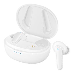 Audífonos Bluetooth* FreePods Touch True Wireless con Active Noise Cancelling y Enviromental Noise Cancelling color blanco