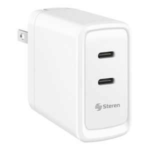 Cargador USB C doble Power Delivery 20W + 20W