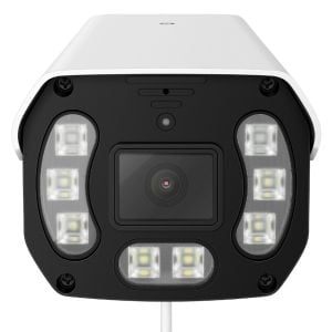Cámara de seguridad Wi-Fi/PoE de 4 Mpx tipo bala fija, para exterior