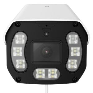 Cámara de seguridad Wi-Fi/PoE de 4 Mpx tipo bala fija, para exterior