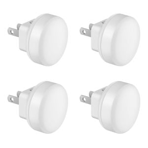 Juego de 4 mini lámparas LED de noche automáticas con fotocelda