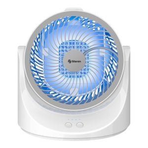 Ventilador con enfriador de aire y luz LED, para escritorio