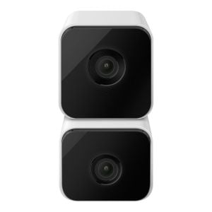 Cámara de seguridad Wi-Fi de doble lente 2 Mpx + 2 Mpx robotizada con seguidor de movimiento