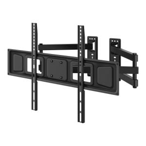 Soporte para pantallas de 40" a 70" con dos brazos articulados independientes, para esquinas
