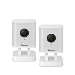 2 mini cámaras de seguridad Wi-Fi 6, 4 Mpx fija, doble banda