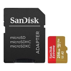 Memoria microSD de 256 GB SanDisk*, clase U3, V30, A2
