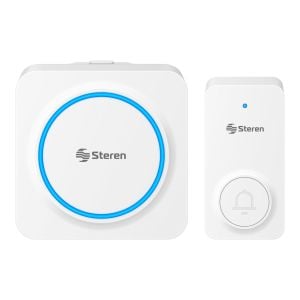 Timbre inalámbrico con campana de batería recargable y botón resistente a la lluvia, 140 m de alcance, 32 tonos