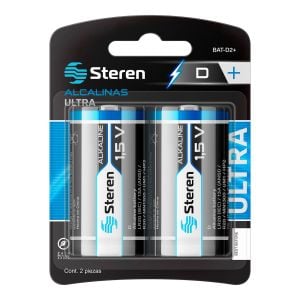 Paquete de 2 pilas alcalinas Ultra “D”