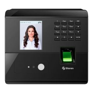 Reloj checador con reconocimiento facial y huella digital, por red