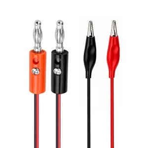 Cables plug banana a caimán