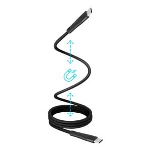 Cable USB C magnético tipo cordón de 1 m 65 W