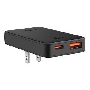 Cargador GaN USB C PD 45 W / USB QC 18 W, con adaptador de clavija europea