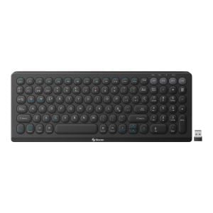 Teclado Bluetooth* / RF multidispositivo con batería recargable