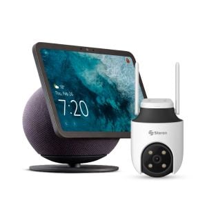 Alexa* ECHO SHOW negra más Cámara de seguridad Wi-Fi* 6 (ECHO SHOW 8 25 / CCTV-638)
