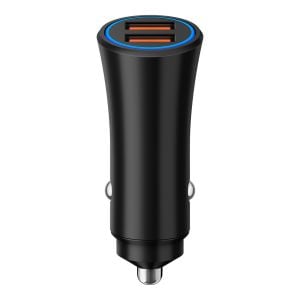 Cargador USB doble QC 18 W + 18 W, para auto