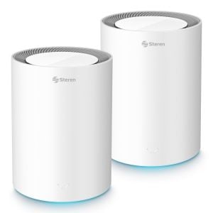 Sistema Smart Wi-Fi* 7 MESH doble BE3600 2,4 GHz y 5 GHz, hasta 90 m2 de alcance por módulo
