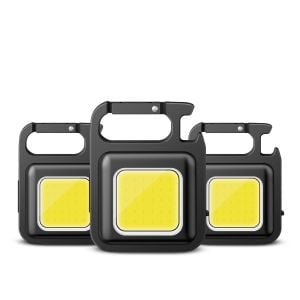 3x2 Mini linternas LED tipo llavero con batería recargable