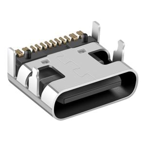 Jack USB C de 16 pines para soldar, sin cubierta